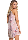 High Neck Casual Cover Dress Nude Bloom - Mystique-Online