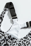 Grey Cheetah Print Racerback Activewear - Mystique-Online