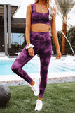 Pink Tie Dye Yoga Bra and Leggings Activewear - Mystique-Online