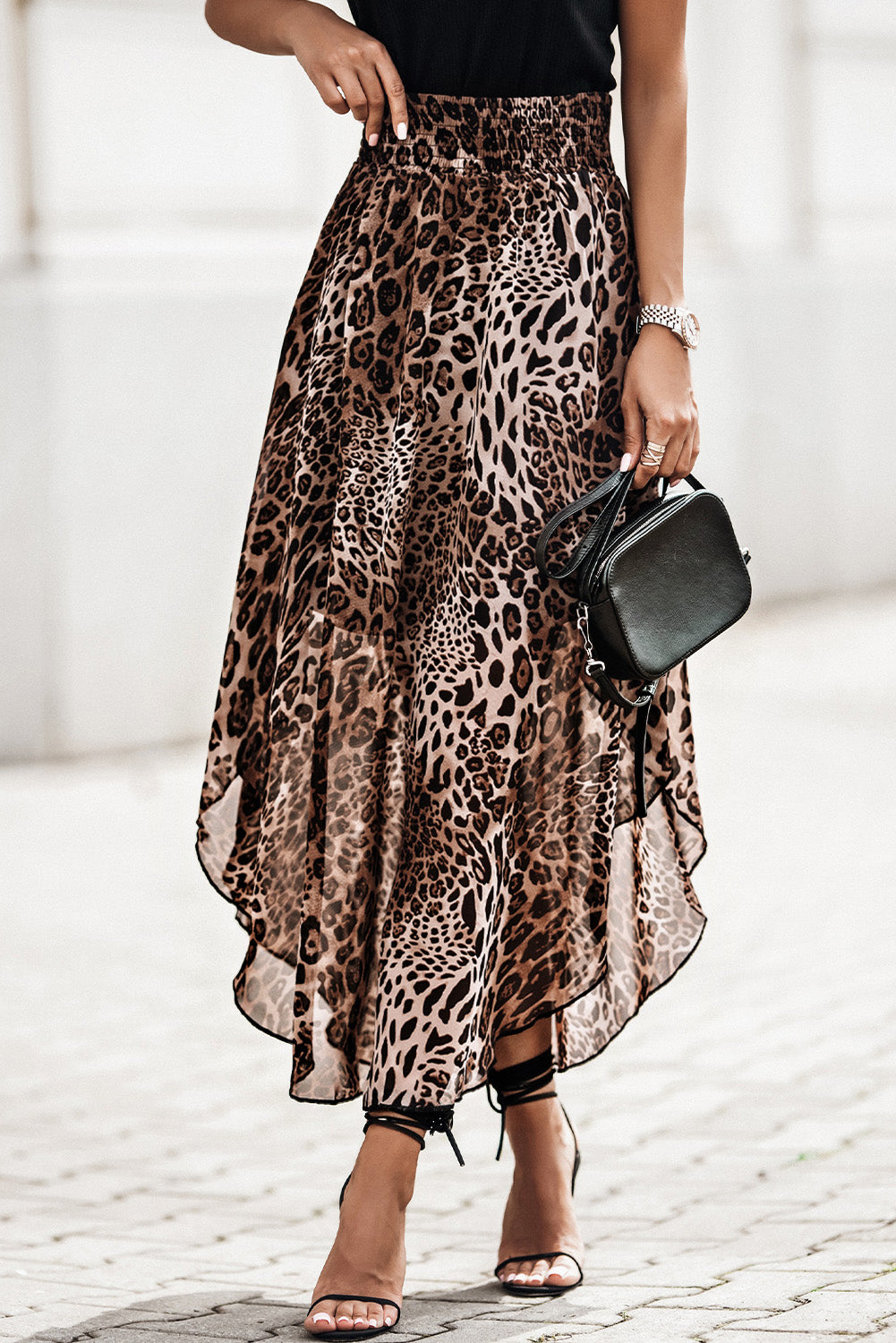 ANIMAL PRINT SKIRT - Leopard