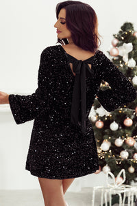 Midnight Sparkle Sequin Mini Dress