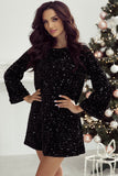 Midnight Sparkle Sequin Mini Dress