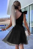 Bow Down Black Cocktail Dress