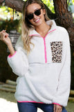 Arctic Panther Fleece with Patch Pocket Sweatshirt