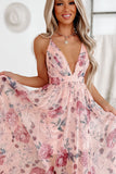 Pink Blush Backless Maxi dress