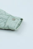 Trixi Green Quilted Cropped Jacket