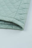 Trixi Green Quilted Cropped Jacket