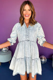 Denim Reverie Dusk Blue Half Sleeve Dress