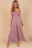 Sweety Pink Wide Leg Jumpsuit