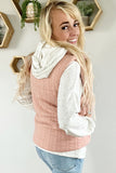 Rustic Cable-Knit Zippered Vest