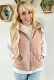 Rustic Cable-Knit Zippered Vest