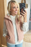 Rustic Cable-Knit Zippered Vest