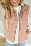 Rustic Cable-Knit Zippered Vest