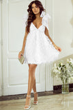 Princess Flower Applique Mini Dress