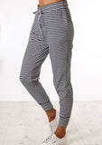 Casual Joggings Black Striped - Mystique-Online