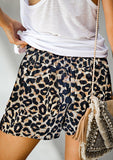 Danny Drawstring Wild Leopard Shorts - Mystique-Online