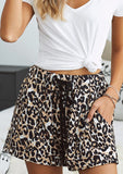 Danny Drawstring Wild Leopard Shorts - Mystique-Online