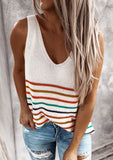 Guess Striped Knitted Top White - Mystique-Online