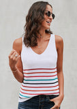 Guess Striped Knitted Top White - Mystique-Online