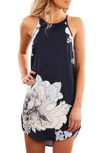 High Neck Casual Cover Dress Peony - Mystique-Online