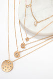 Geometric Round Diamond Metal Necklace - Mystique-Online