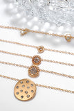 Geometric Round Diamond Metal Necklace - Mystique-Online