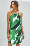 Green High Neck Casual Cover Dress - Mystique-Online