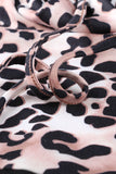 Leopard Print Colourblock Hoodie