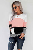 Pink Lexi Colour Block Long Sleeve Top