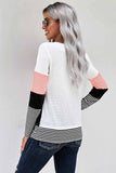 Pink Lexi Colour Block Long Sleeve Top