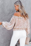 Pink Floral Candy Off Shoulder Blouse - Mystique-Online