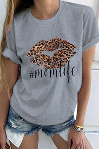 Grey Mom Life T-shirt - Mystique-Online