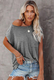 Grey Pocketed Tee - Mystique-Online