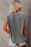 Grey Pocketed Tee - Mystique-Online