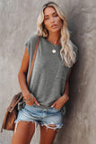 Grey Pocketed Tee - Mystique-Online