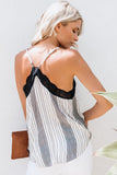 Love Your Lace Cami - Stripe - Mystique-Online