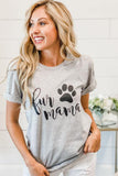 Fur Mama Grey Tees - Mystique-Online