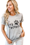 Fur Mama Grey Tees - Mystique-Online