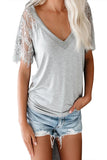 Candy Lace V Neck Top - Mystique-Online