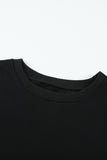 Oversized Plain Sweatshirt - Black