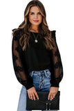 Whimsical Sheer Sleeve Blouse - Mystique-Online