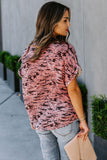 Pink Toss it Short Sleeve Pocketed Shirt - Mystique-Online