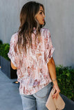 Light Pink Toss it Short Sleeve Pocketed Shirt - Mystique-Online