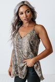 Love Me Long Racerback Snake Print Tank Top