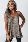 Love Me Long Racerback Snake Print Tank Top