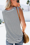 White Stripe On Me Tank Top