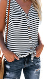 White Stripe On Me Tank Top