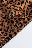 Brown Cheetah Print Racerback Activewear - Mystique-Online