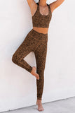 Brown Cheetah Print Racerback Activewear - Mystique-Online