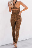 Brown Cheetah Print Racerback Activewear - Mystique-Online